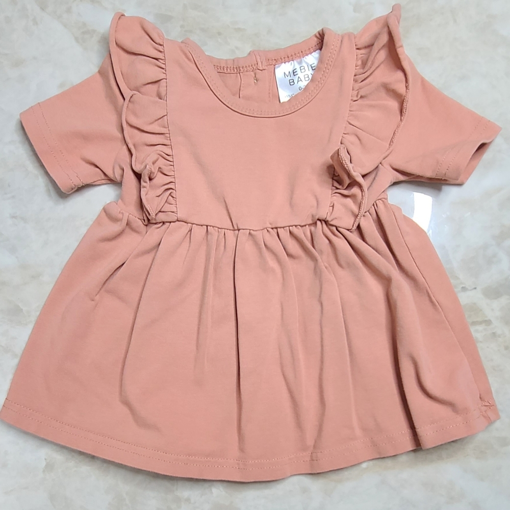 Mebie Baby Rose Ruffle Dress 0-3M
